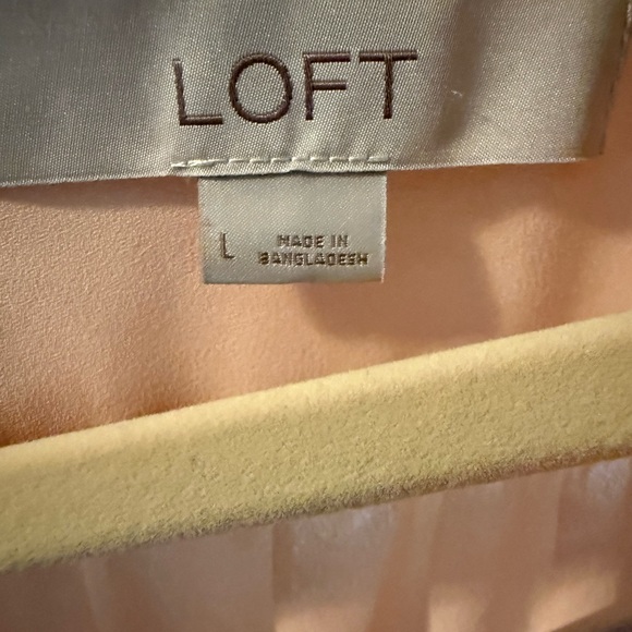 LOFT Pink Polka Dot Blouse - Picture 2 of 3